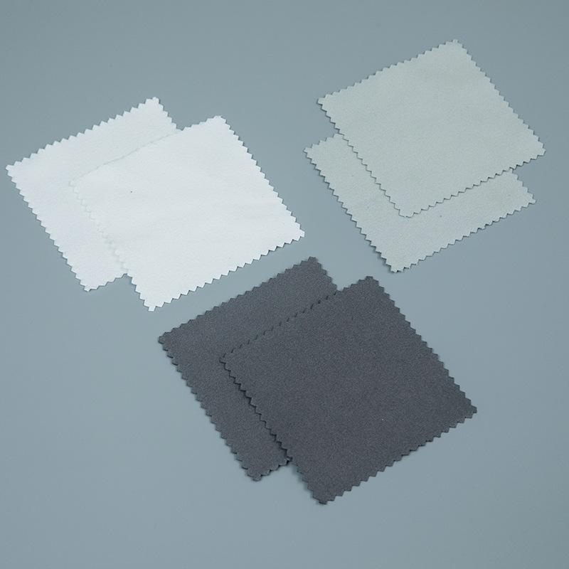 10–50 Stück silberfarbenes Reinigungs- und Poliertuch