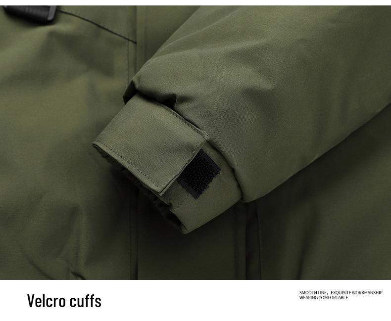 Herren Winter Graphen Baumwolle Verdickte Jacke: Plus Samt, Winddicht, Wasserdicht, Warm, Kälteschutz-Außenbekleidung für das Bergsteigen