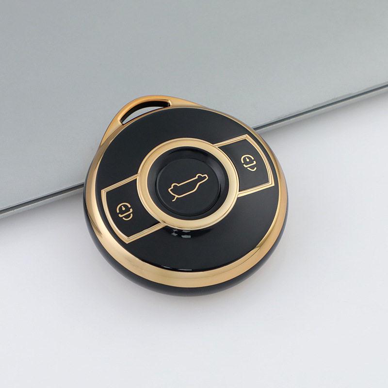 Mercedes Smart Fortwo R Key Cover 2022: Brabus Pro Gold Edge Protective Shell