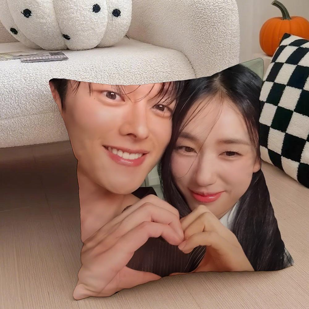KDrama Fans Gift of Casual DDynamite Kiss Cushion Cover Linen Pillow Case Soft Breathable Protective Couch Room Decoration