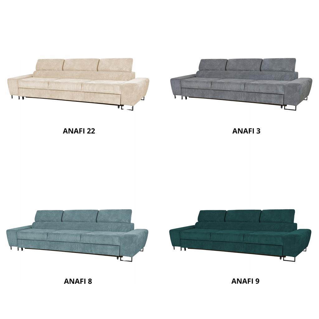 Sofa 3-Sitzer Schlafsofa mit Schlafcouch. spanien Savio Family Möbel beige Cord