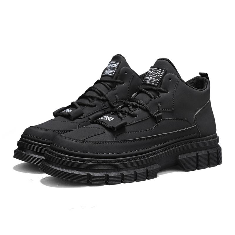 

Модная мужская повседневная обувь Кроссовки Толстая подошва Увеличение роста Для улицы Универсальная Легкая Противоскользящая Удобная Для повседневной носки 44 чёрный