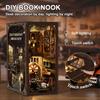 Wooden DIY Dollhouse Miniature 3D Bookstand Holiday Gift Architectural Scenario (Authentic Repair Shop)