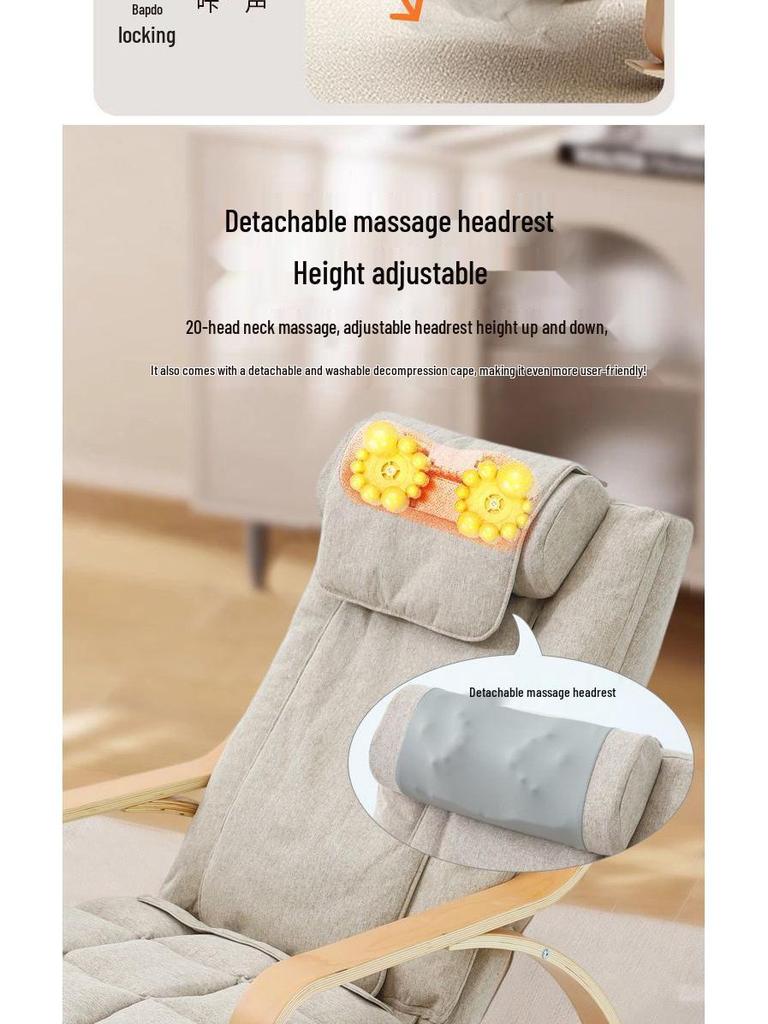 Massage Rocking Chair: Multi-functional Reclining Pad Sofa for Home and Living Room