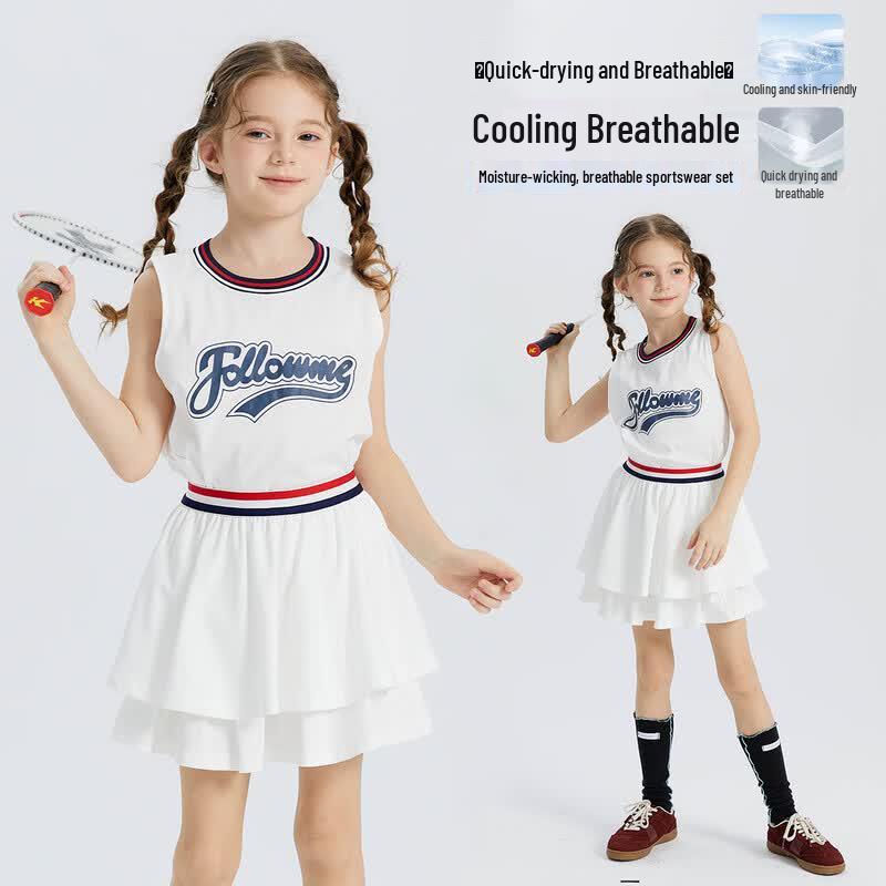 Girls  Summer Antibacterial Cooling Sport Set 160