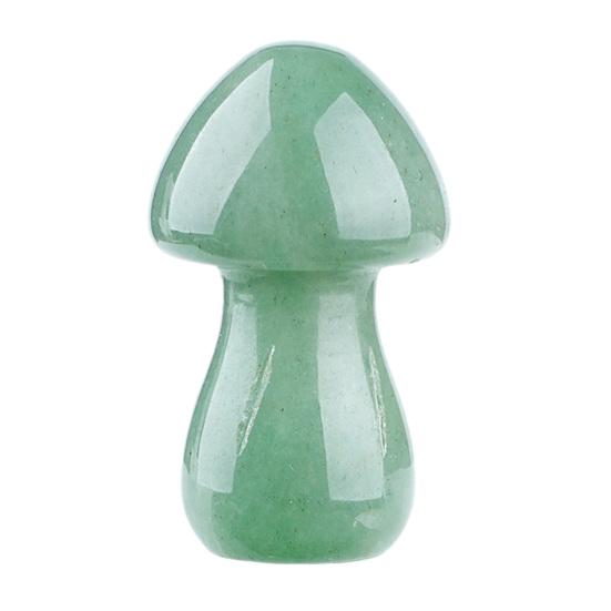 Mini Mushroom Gemstone Sculpture Cute Natural Healing Stone Polished Mushroom Figurine for Home Crafts Flower Pot Decor Gifts for Women Men