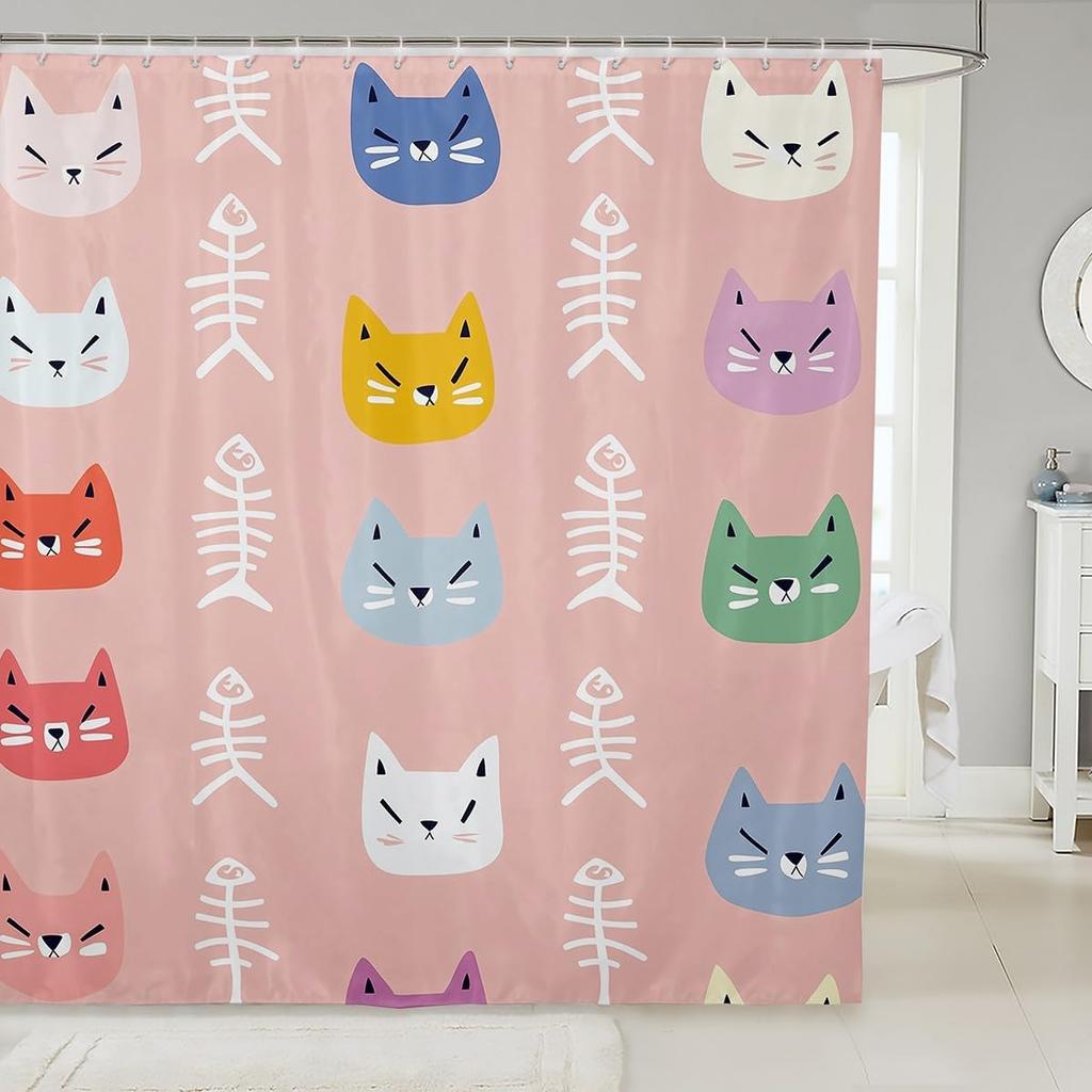 Yellow Rubber Duck Shower Curtain Set,Cute Swimming Duck Bathroom Decor for Kids,Kawaii Animal Bathroom Set Gifts for Pet Lovers