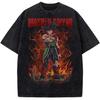 Dragon Ball Super Saiyan Rose Goku Printed Tshirt Mens and Womens Washed Tshirt High Quality Vintage Cotton Tshirt Top