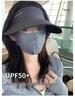 Women's UV Protection Visor Hat with Face Covering and Large Brim