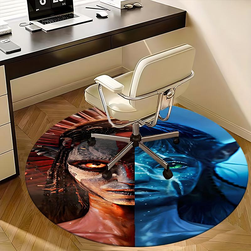 Avatar-Inspired Chair Mat - Round Carpet for Home Decor, Office Use, and Gifts0209b