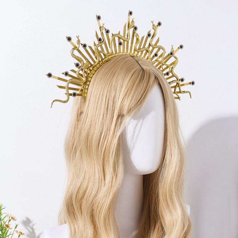 Mystical Snake Gothic Headwear Cosplay Hair Accesories Fashion Costume For Halloween Parties And Themed Event