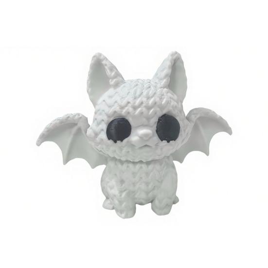 Festive Halloween Ornament Knitted Texture Bat Cat Design Figure Mini Size Sculpture
