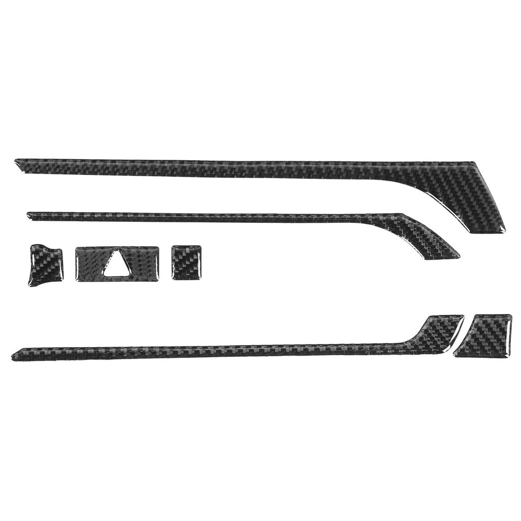 7pcs Set Navigation Panel Trim Central Control Air Vent Decor Carbon Fiber Fit for Mazda MX 5 ND Roadster ND 16 20
