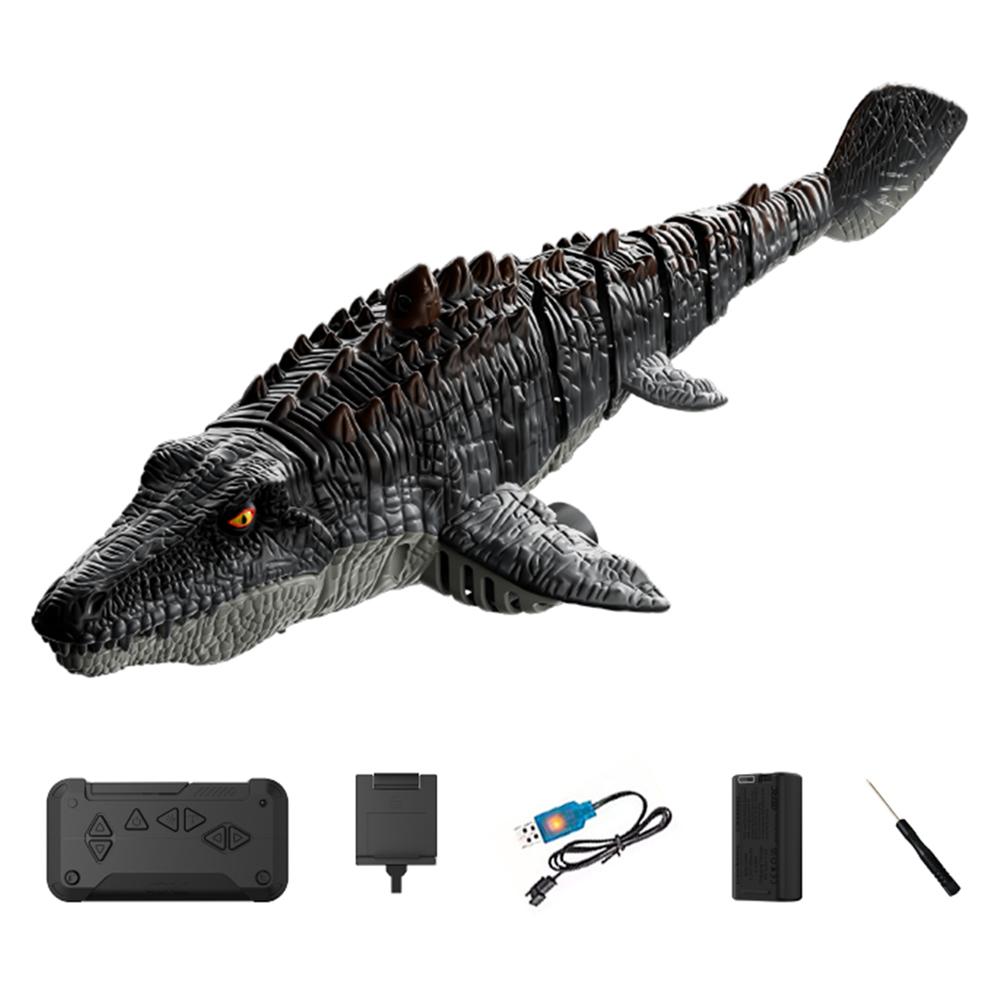 

4DRC 4D-S11 2.4G Пульт управления Мозазавр Форма Радиоуправляемая лодка Игрушка с распылением воды с камерой, с 1 аккумулятором Type A