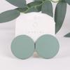 Trendy Korean Red White Black Pink Stud Earrings For Women Girl Geometric Big Square Round Acrylic Earrings Fashion Jewelry Gift
