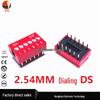 DIP Switch, Red Flat Lever, 2.54mm Pitch, Through-Hole, 1-12 Positions (DS-01/02/03/04/05/06/07/08/10/12)
