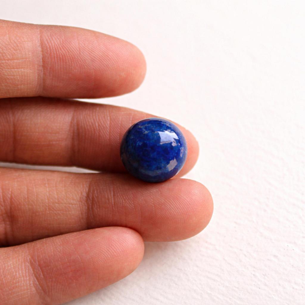 Lapislazuli Edelsteine, Runde Polierte Lapislazuli Cabochons, Tiefblaue Halbedelsteine