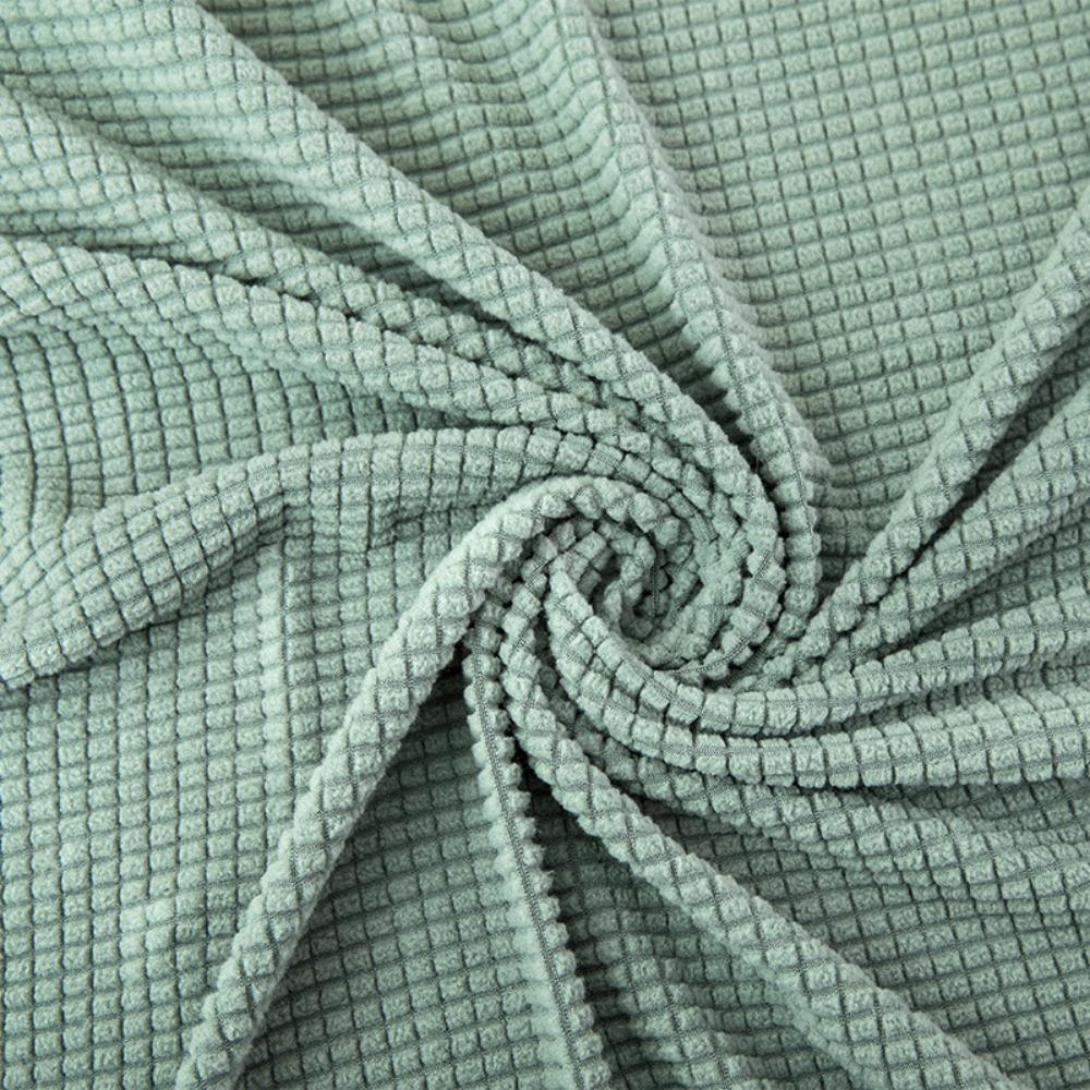 Nordischer Stretch Sofabezug Einfarbig Ganzjährig Universal Gestrickt Elastisch Staubdicht Überwurf Kissen
