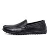 Men's British Fashion Business Casual Leather Shoes Comfortable Soft Soles Lazy Person's Driving Shoes Male Breathable Loafers