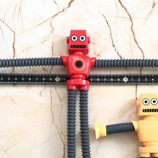 Stretch Tube Toy with Suction Cups Flexible Colorful Robot Pipe Creative Stress Relief Fidget Telescopic Fidget Pipe Stimulating Sensory