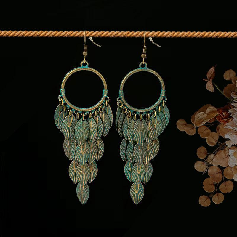 Bohemian Ethnic Tassel Earrings - Tribal Style for Holiday Travel Photography