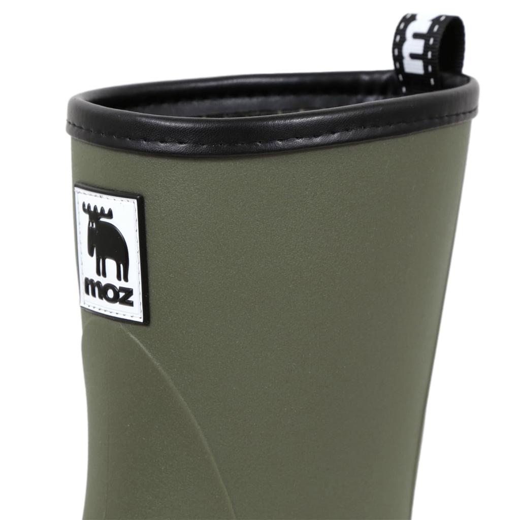 Akiriko Moz Women's Mid-Length Rain Boots with TPE Material, Non-Slip Sole, and Urethane Liner, Khaki, Size M