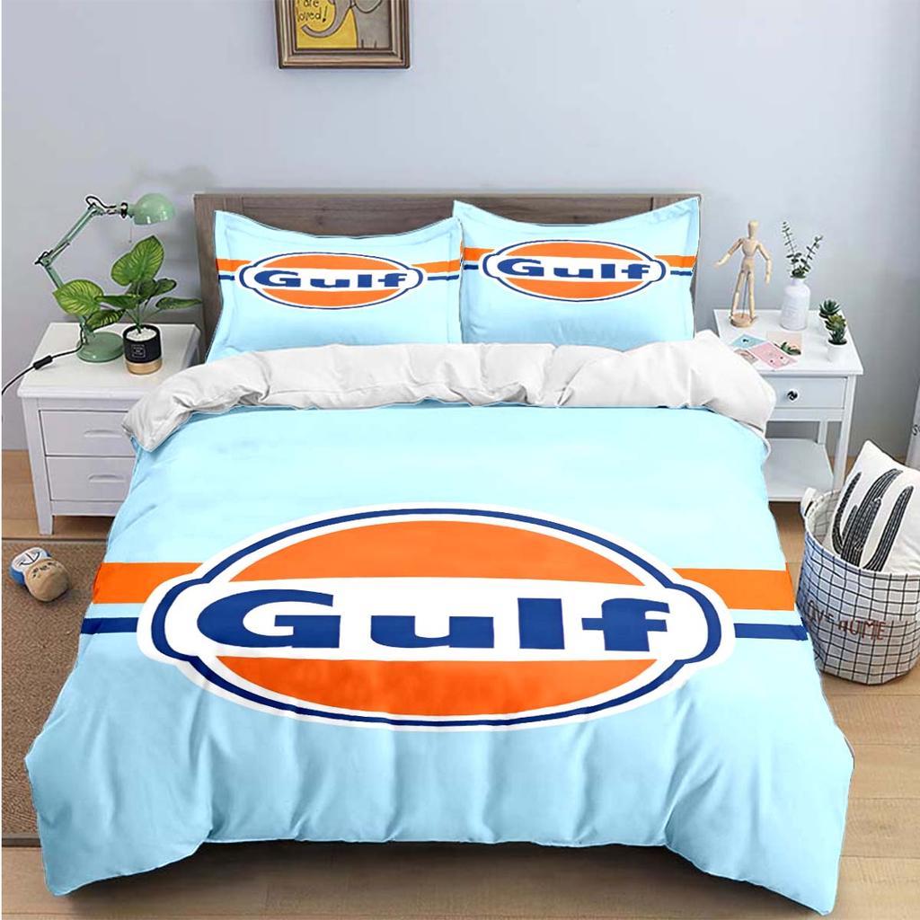 Fashion G-Gulf Racing Pattern Bedding Sets Bed Supplies Set Duvet Cover Comforter Set Bedding Set Luxury Gift