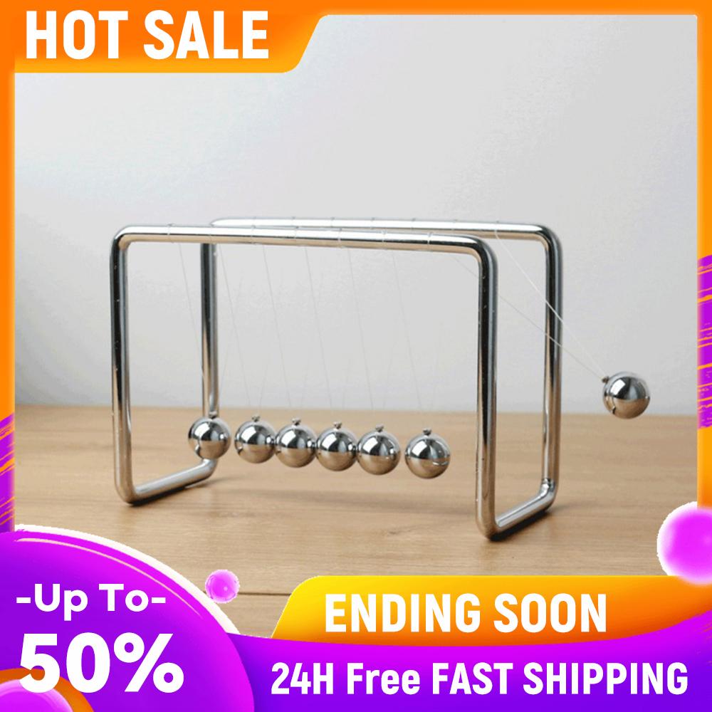 

7 Swinging Balls Fun Science Learning Accessories Large Newton Pendulum Office Home Decoration Best Gifts China Mainland