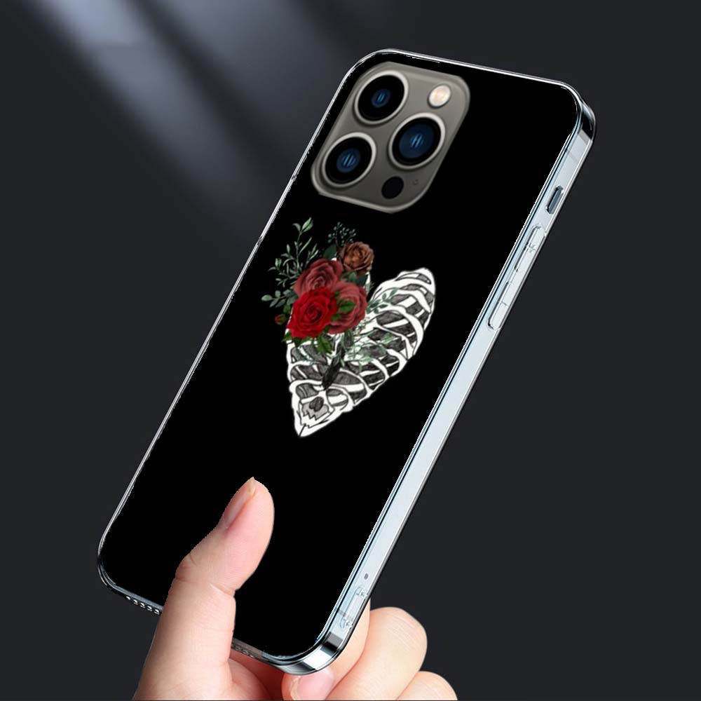 

Bright Red Roses Flowers Phone Case For Iphone 16E 15 Pro 14 Plus 17E 16 17 Pro Max Air 11 12 13 Mini Shockproof Capa Cute Co iPhone 16