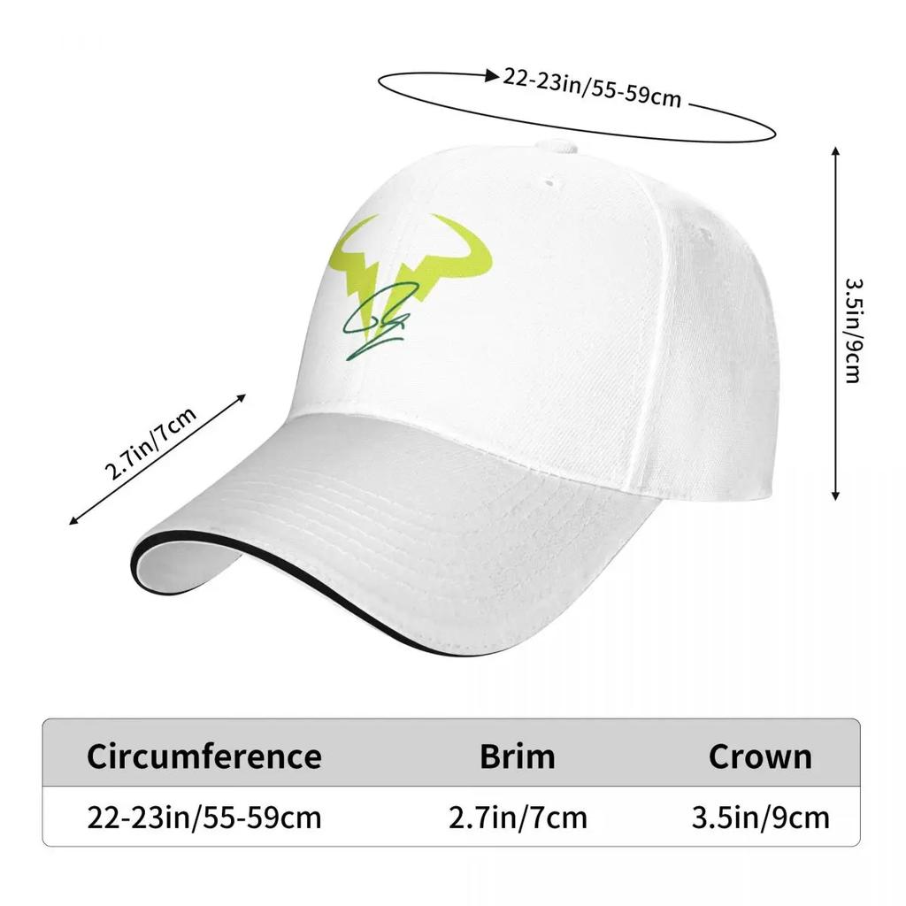 Classic Rafa Sign Australian Open Tennis Baseball Cap Unisex Trucker Hat Formal All Seasons Travel Hats Cap