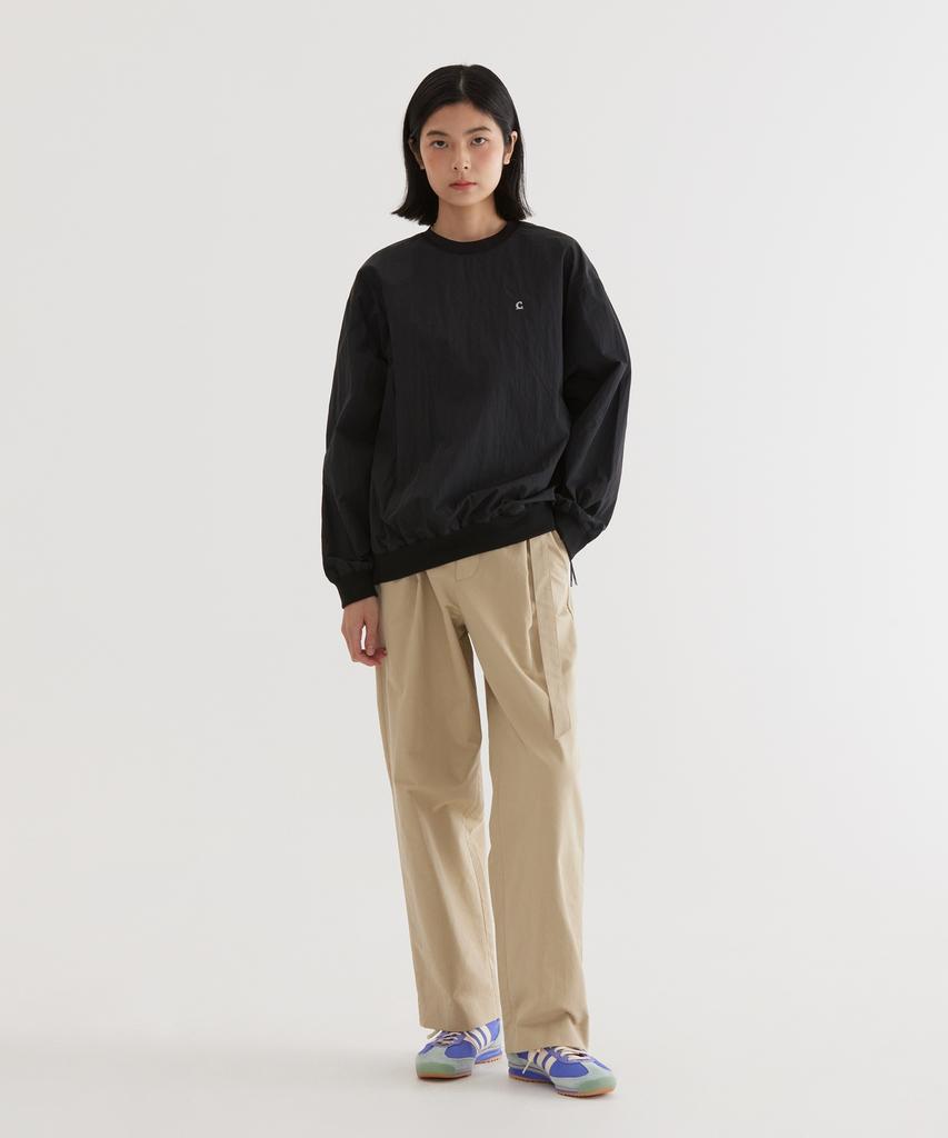 COVERNAT Woven Utility Sweatshirt Black