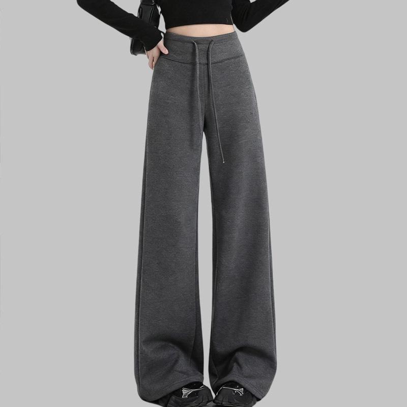 

Maternity Wide-Leg Knit Pants: 2026 Spring Collection - Lightweight, Comfortable Fit Medium темно-сірий