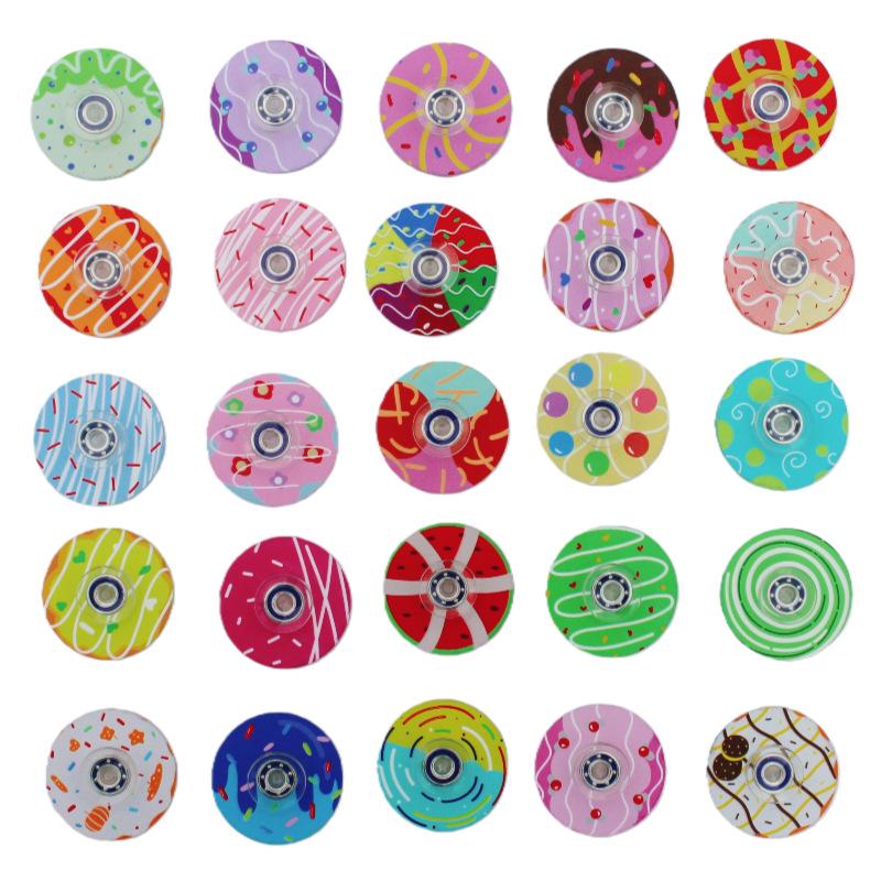 Cross-Border Acrylic Finger Spinner Sweet Donut Decompression Toy - Educational Stress Reliever