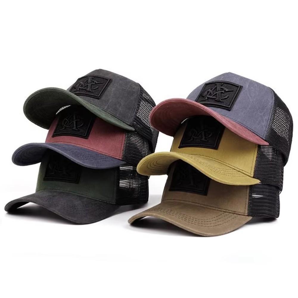 Vintage Breathable Baseball Hat Embroidered Hip Hop Hat Fashion Distressed Faded Cap Men Women