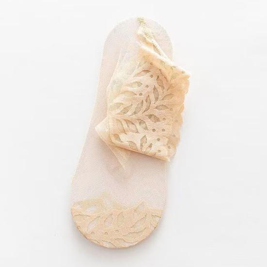 Sheer Socks Thin for Women Mid-tube Nylon Breathable Mesh See Through