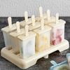 Ice Cream Mold 9 Ice Popsicle Mold Set, Reusable Ice Cream Mold with Stick Ans Lid Creative Kitchen Tool