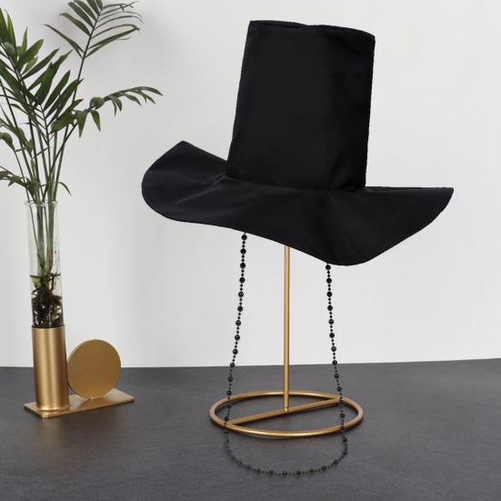 Sombrero Cosplay Negro Mujer Hombre Estilo Hip-Hop Color Sólido Gorra Cosplay Adolescentes Accesorios Disfraz Halloween