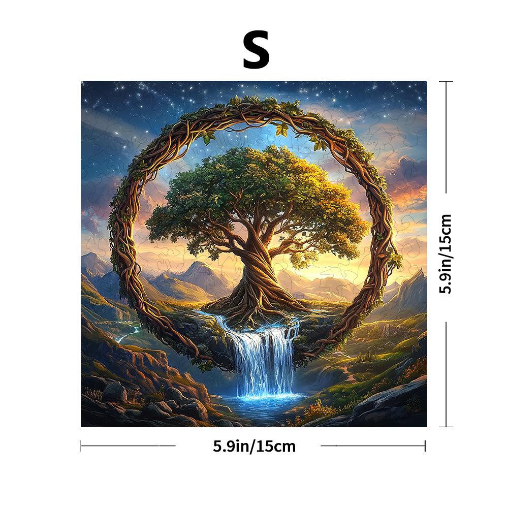 Elephant With Flowers Wooden Puzzle Irregular Small Animal Pieces Flat Wooden Puzzle