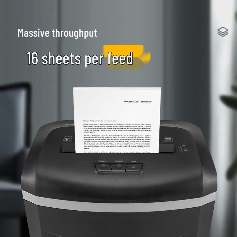 Comet 1625D Professional Micro-Cut Shredder CN plug (adapter included)