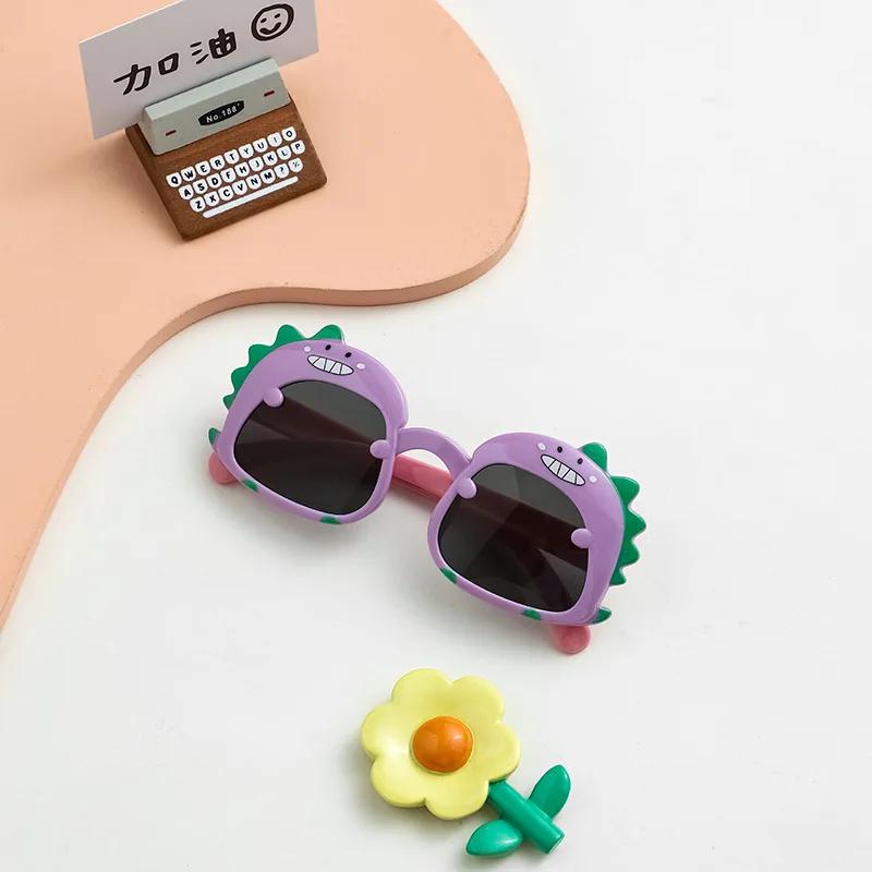 Summer Children Cute Dinosaur Cartoon Sunglasses Outdoor Sun Protection Sun Spectacles Baby Shade Spectacles Kid Eye Spectacles Sunglasses
