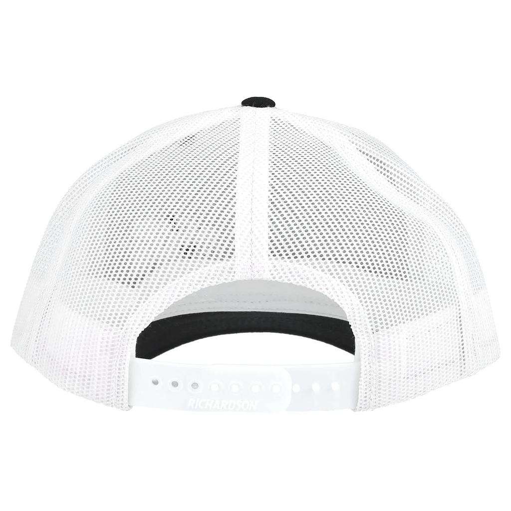 Snapback Trucker Cap, Black/White, 1 Count