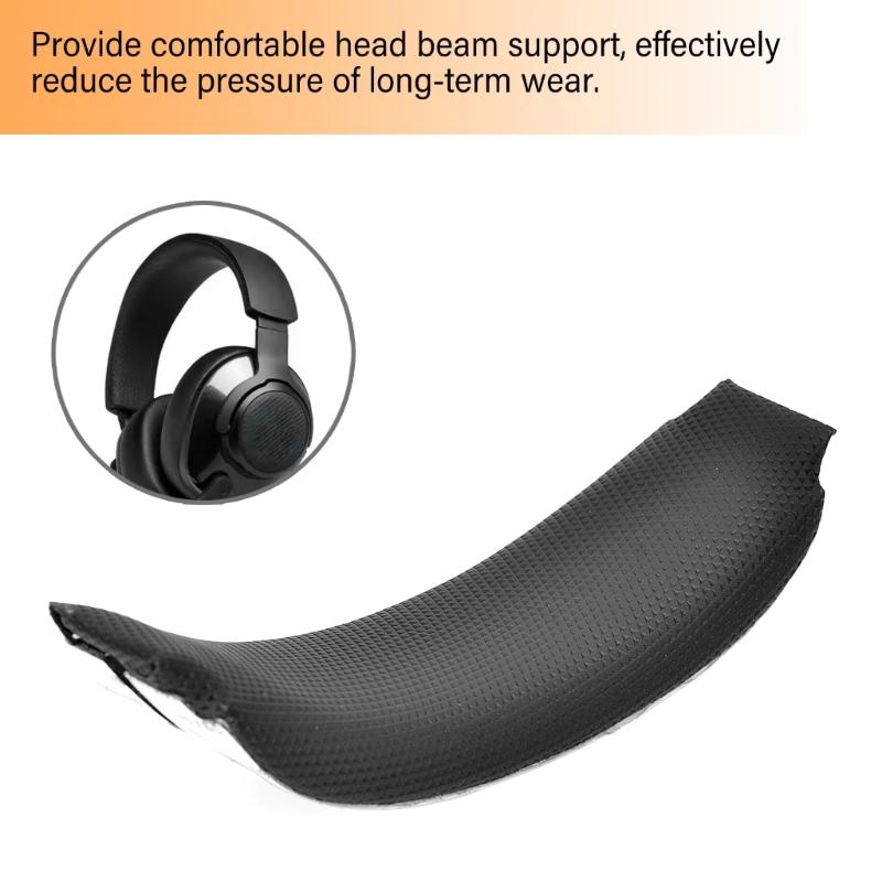 Weiche Schaumstoffe Stirnbandpolster PU Stirnbandpolster für Q200 Kopfhörer Kopfbügelpolster Reduziert Druck, Komfortables Stirnband