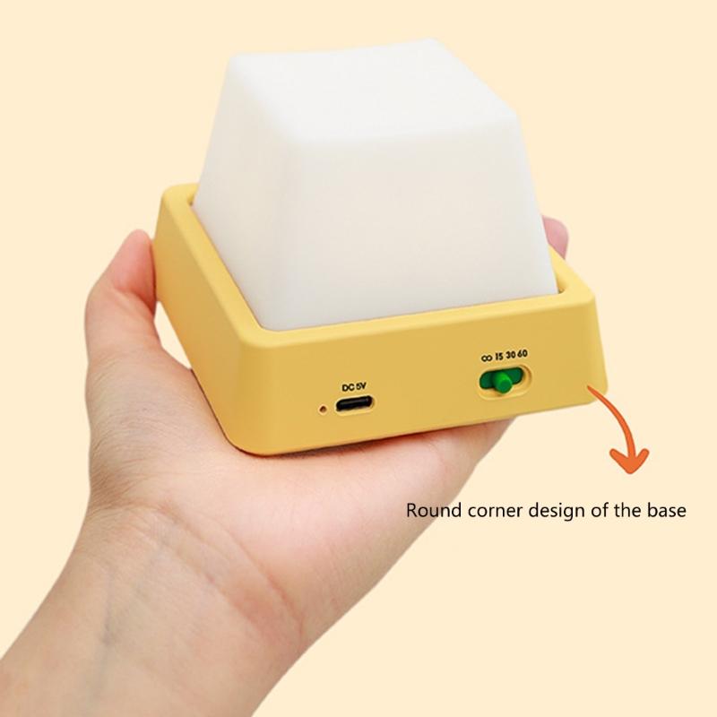 Funny Keyboard Key Night Light Bedroom Ornament Sleep Bedside Lamp Decoration Rechargeable Sleep Night Lamp Enduring