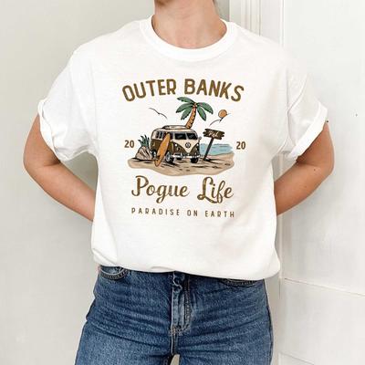 Pogue Life Strandabenteuer Grafik-T-Shirt, Küsten-Sommer Unisex-T-Shirt