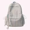 Nylon Bow Printed Lightweight Travel Bag Large Capacity Aesthetic Daypack Bow Rucksack Multi-pocket for Teens Girls Students