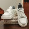 Fashion Spring Men's Casual Leather Shoes Stylish Vulcanize Shoes Outdoor Oxford Shoes Outdoor Mens Sports Sneakers Skateboard Footwear