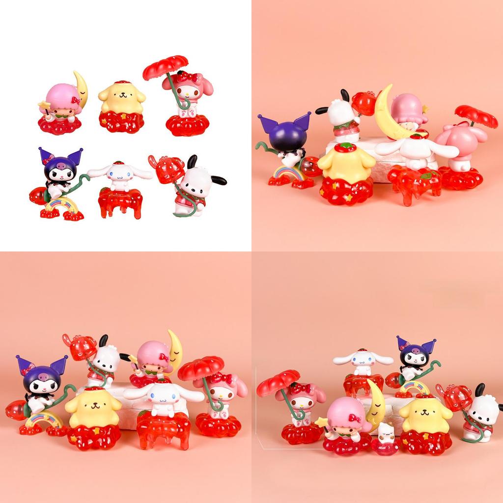Strawberry Melody Pochacco Pvc Figure Set For Collectors And Anime Fans
