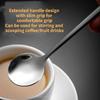 Long Handle Teaspoon Stainless Steel Rose Mixing Spoon Unusual for Dessert Honey Salad Tea Coffee Spoons Kitchen Bar Accessories