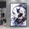 Hot Selling Anime Pokemon Lucario High Quality Retro Canvas Poster HD Printing Home Living Room Decor Holiday Gift Classic