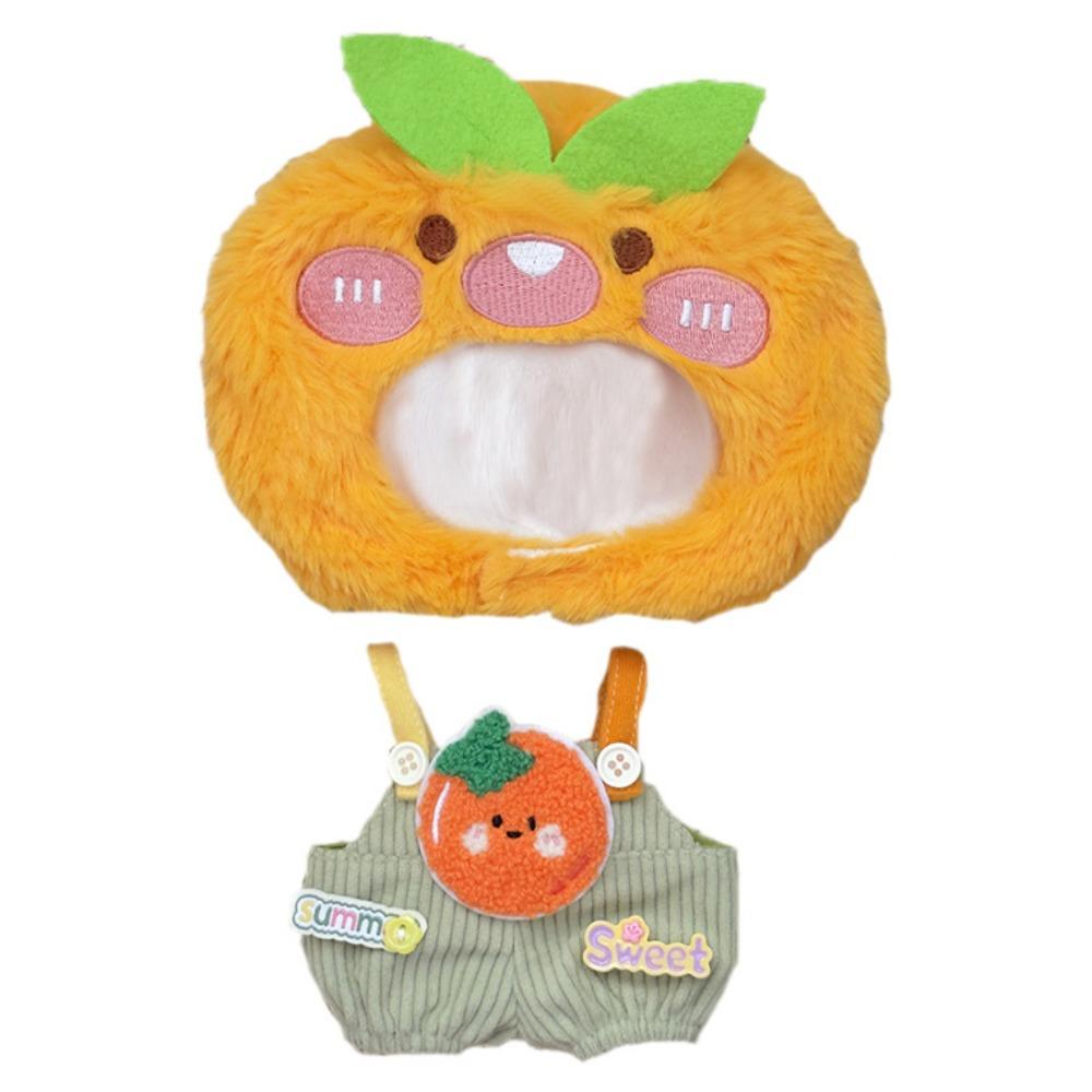 Strap Pants 20cm Cotton Doll Clothes Orange Doll Dress Up Set Doll Clothes Outfit  20cm Cotton Doll